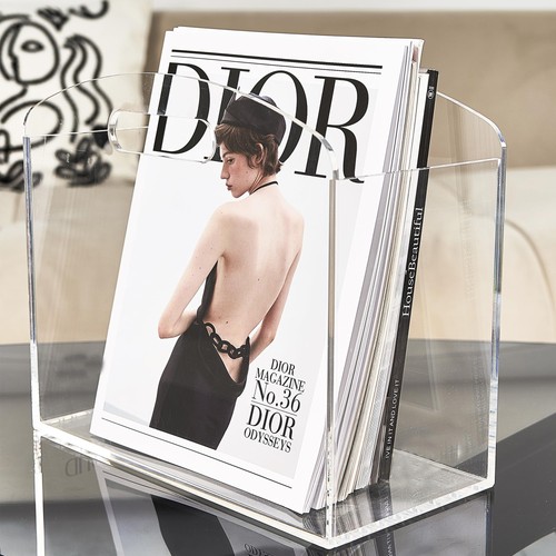 Magazine rack clear acrylic - rack,