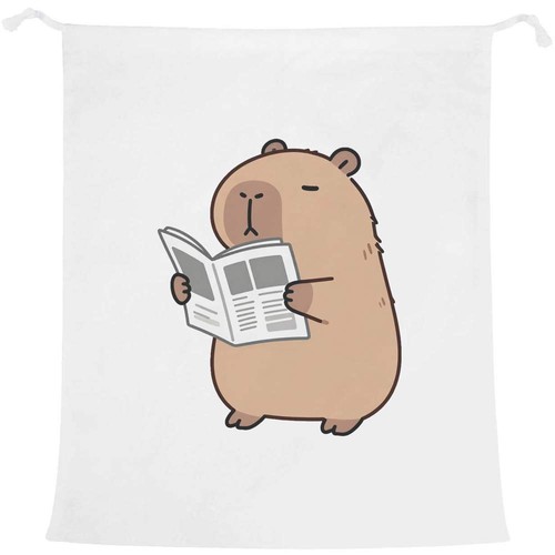 Capybara with newspaper - 'capybara,