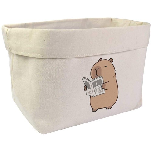 Capybara with newspaper - with, newspaper'